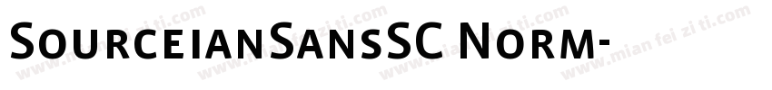 SourceianSansSC Norm字体转换